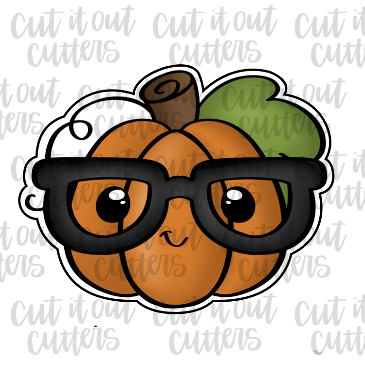 Nerdy Twirly Pumpkin Cookie Cutter