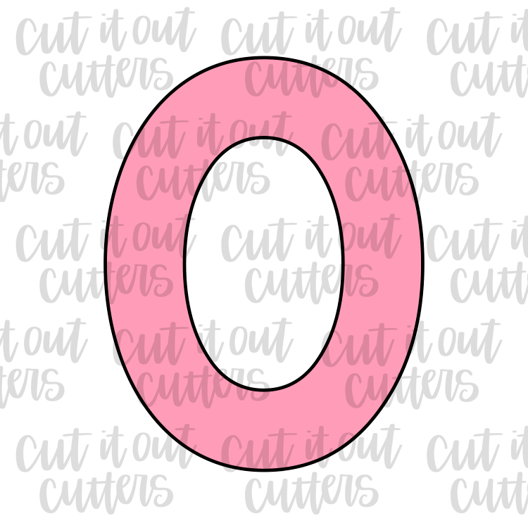 Block Number Zero Cookie Cutter – Cut It Out Cutters