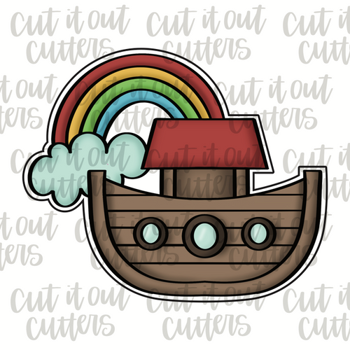 Noah's Ark Rainbow Cookie Cutter