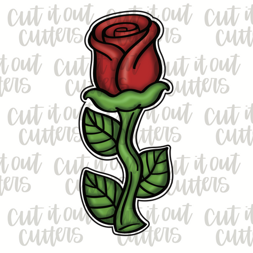 Single Rose Cookie Cutter
