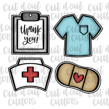 Nurses Cap Cookie Cutter – Cut It Out Cutters