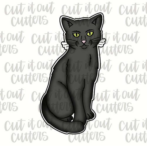 October the Cat - Full Body Cookie Cutter