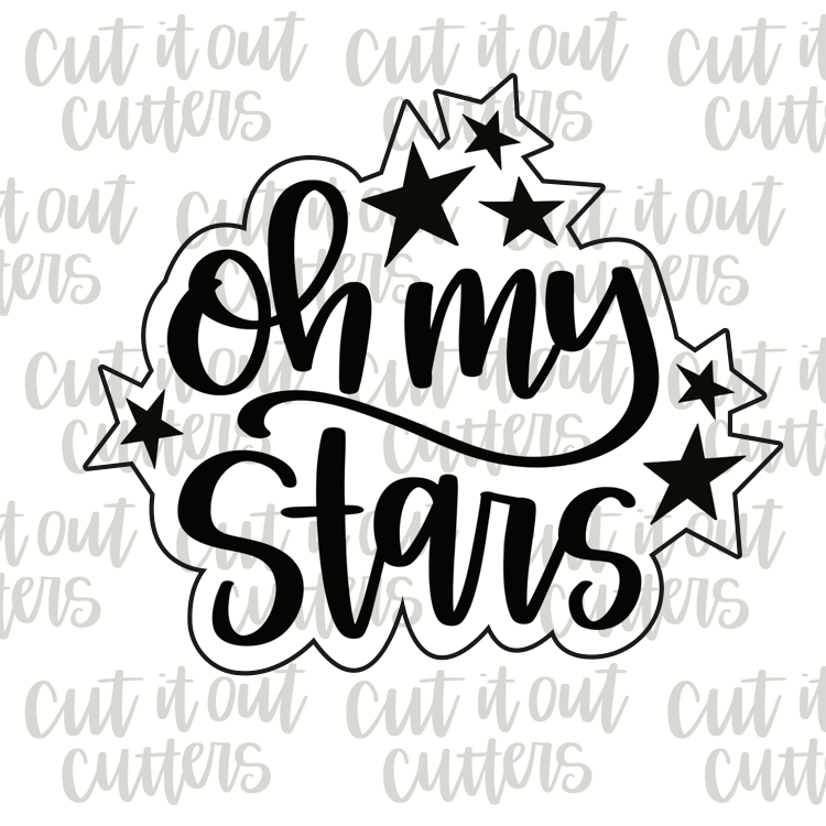 Oh My Stars - with Stars Cookie Cutter