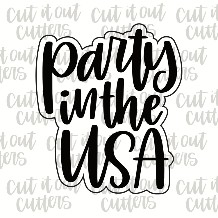 Party in the USA Cookie Cutter