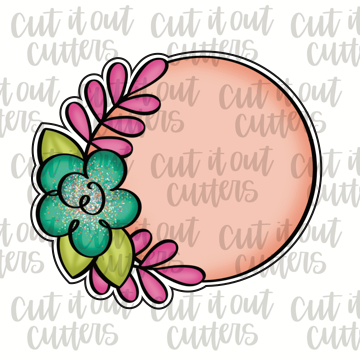 Petite Florals Circle Cookie Cutter