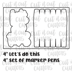 Let's Do This and Marker Cookie Cutter Set