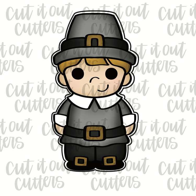 Pilgrim Boy Cookie Cutter