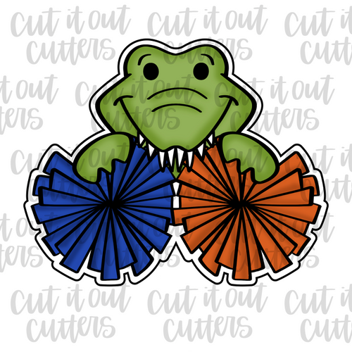 Pom Pom Gator Cookie Cutter