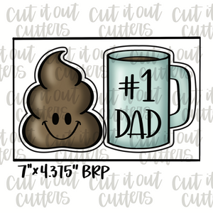 Poop and Coffee Cookie Cutter Set