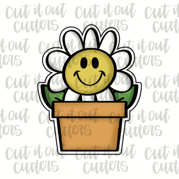 Potted Daisy Cookie Cutter