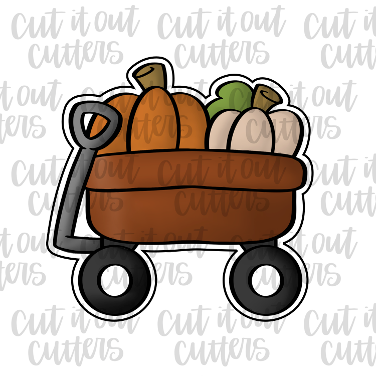Pumpkin Patch Wagon Cookie Cutter