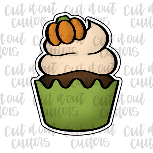 Pumpkin Spice Cupcake Cookie Cutter