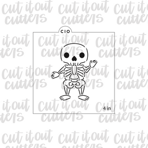 Skeleton PYO Cookie Stencil