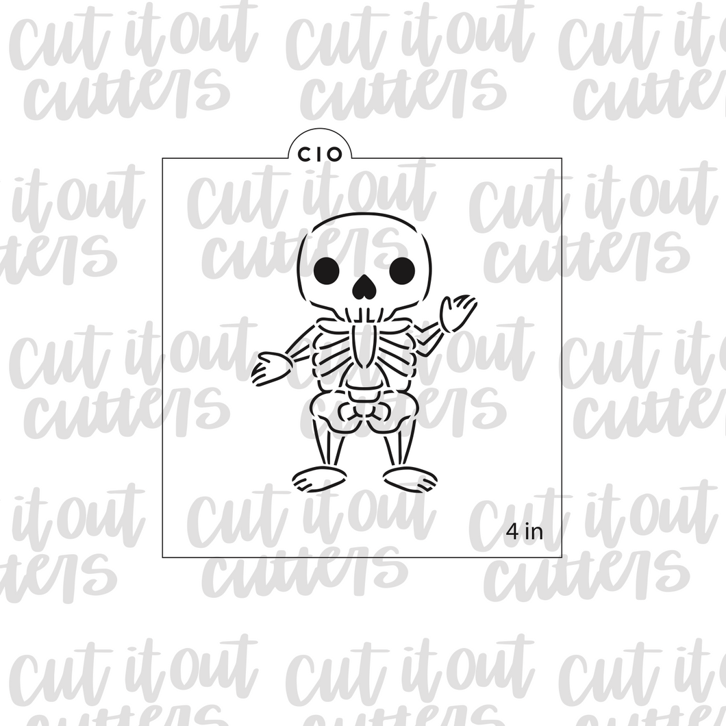 Skeleton PYO Cookie Stencil