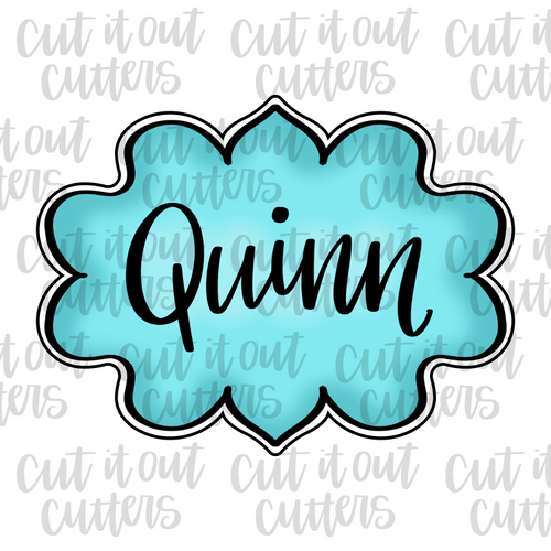 Quinn Plaque Cookie Cutter