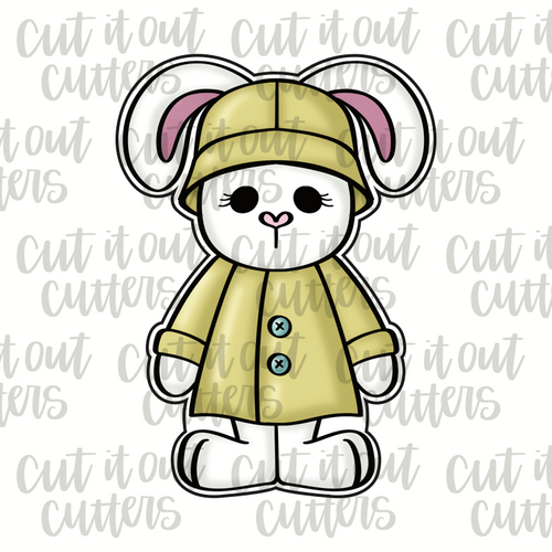 Raincoat Bunny Cookie Cutter