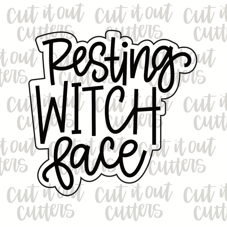 Resting Witch Face Cookie Cutter