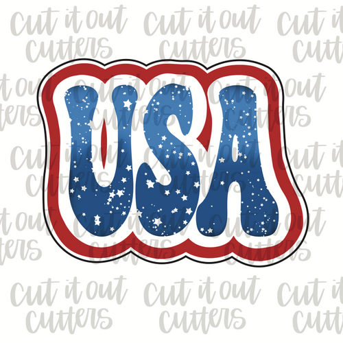 Retro USA Cookie Cutter