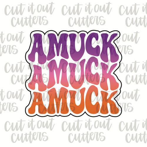 Retro Amuck x3 Cookie Cutter
