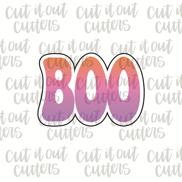 Retro Boo Cookie Cutter