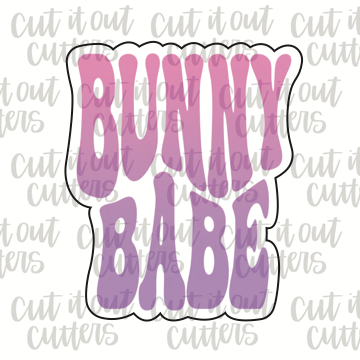 Retro Bunny Babe Cookie Cutter