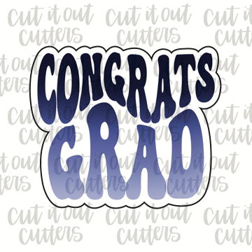 Retro Congrats Grad Cookie Cutter