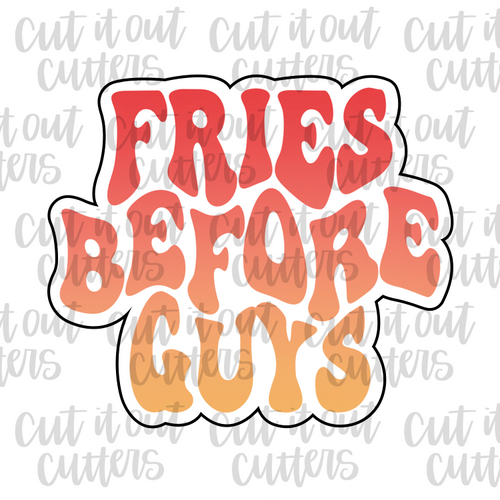 Retro Fries Before Guys Cookie Cutter