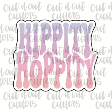 Retro Hippity Hoppity Cookie Cutter