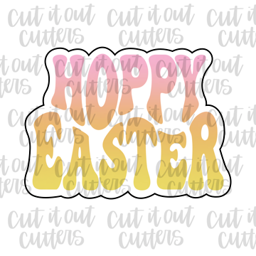 Retro Hoppy Easter Cookie Cutter