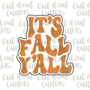 Retro It's Fall Y'all Cookie Cutter