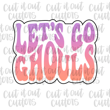 Retro Let's Go Ghouls Cookie Cutter