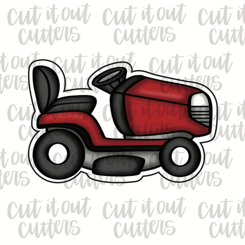 Riding Lawn Mower Cookie Cutter