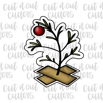 Sad Christmas Tree Cookie Cutter