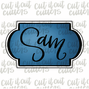 Sam Plaque Cookie Cutter