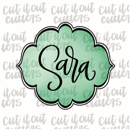 Sara Plaque Cookie Cutter