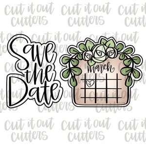 Save The Date Cookie Cutter Set