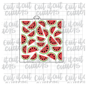 3 Piece Scattered Watermelons Cookie Stencil