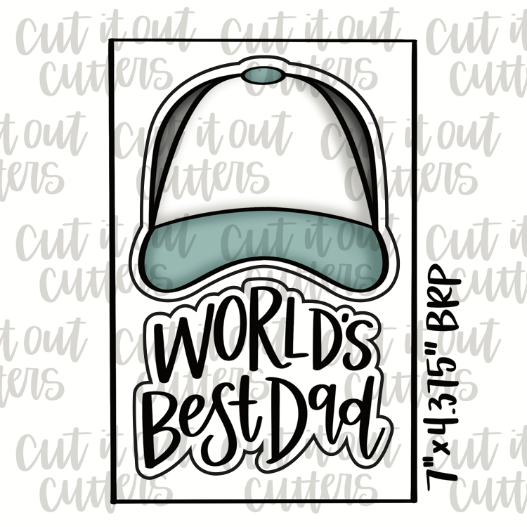 World's Best Dad and Hat Cookie Cutter Set