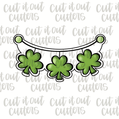 Shamrock Banner Cookie Cutter