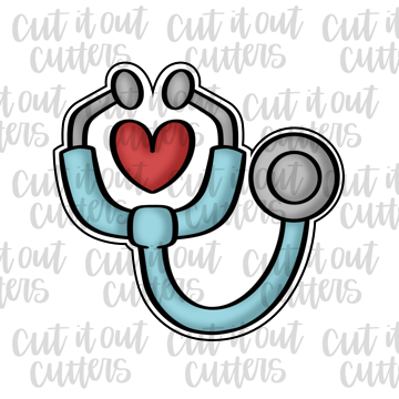 Simple Stethoscope Cookie Cutter
