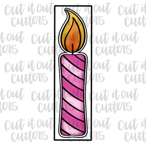 Skinny Candle Cookie Cutter