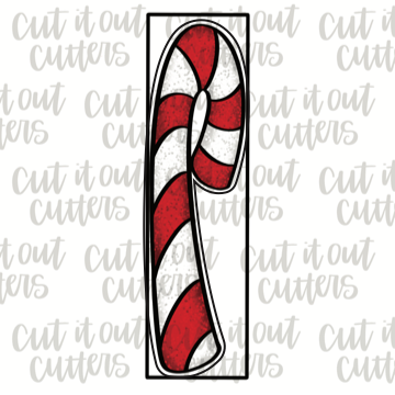 Skinny Candy Cane Cookie Cutter