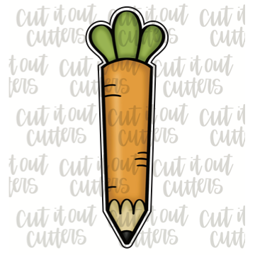 Skinny Carrot Pencil Cookie Cutter