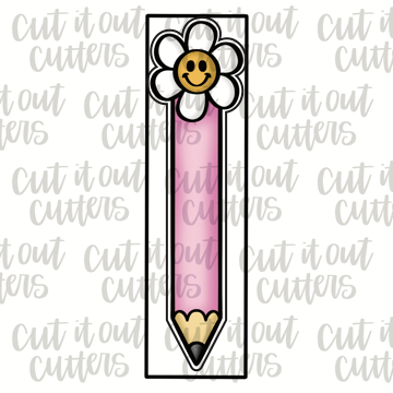 Skinny Flower Pencil Cookie Cutter