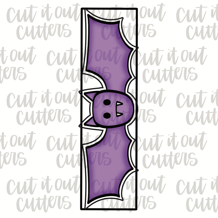 Skinny Flying Bat Cookie Cutter