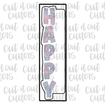 Skinny Happy Cookie Cutter