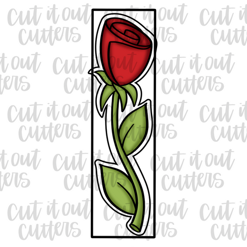 Skinny Rose Cookie Cutter