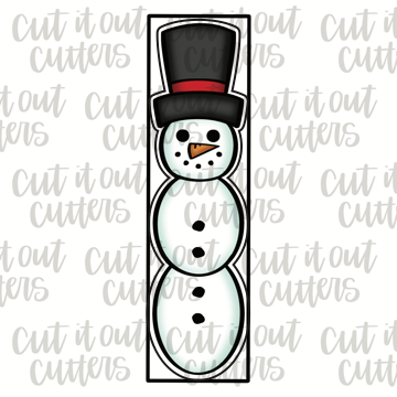 Skinny Snowman Cookie Cutter