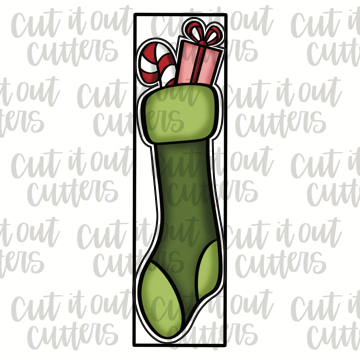 Skinny Stocking Cookie Cutter Cut It Out Cutters 