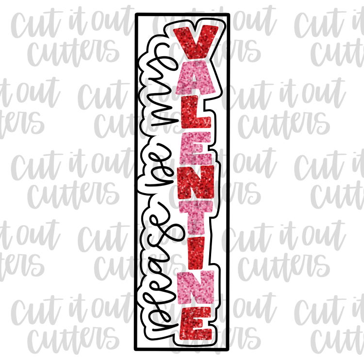 Skinny Valentine Cookie Cutter